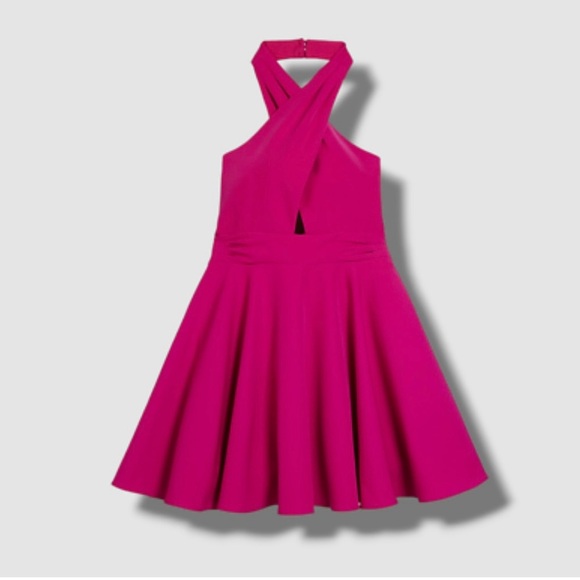 Milly Minis Pink Halter Formal Dress - Picture 1 of 4